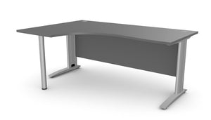 Biroja stūra galds ARETH CORNER, ar nosegpaneli - Ergostock.lv