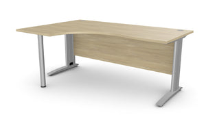 Biroja stūra galds ARETH CORNER, ar nosegpaneli - Ergostock.lv