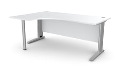 Biroja stūra galds ARETH CORNER, ar nosegpaneli - Ergostock.lv