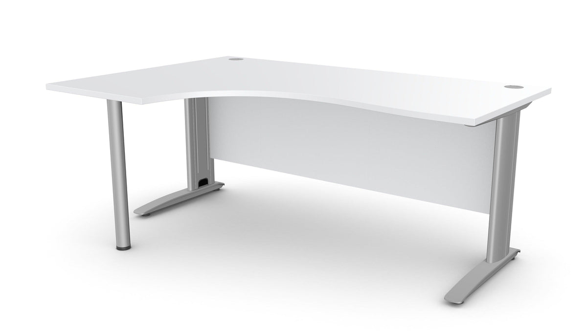 Biroja stūra galds ARETH CORNER, ar nosegpaneli - Ergostock.lv