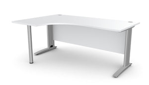 Biroja stūra galds ARETH CORNER, ar nosegpaneli - Ergostock.lv