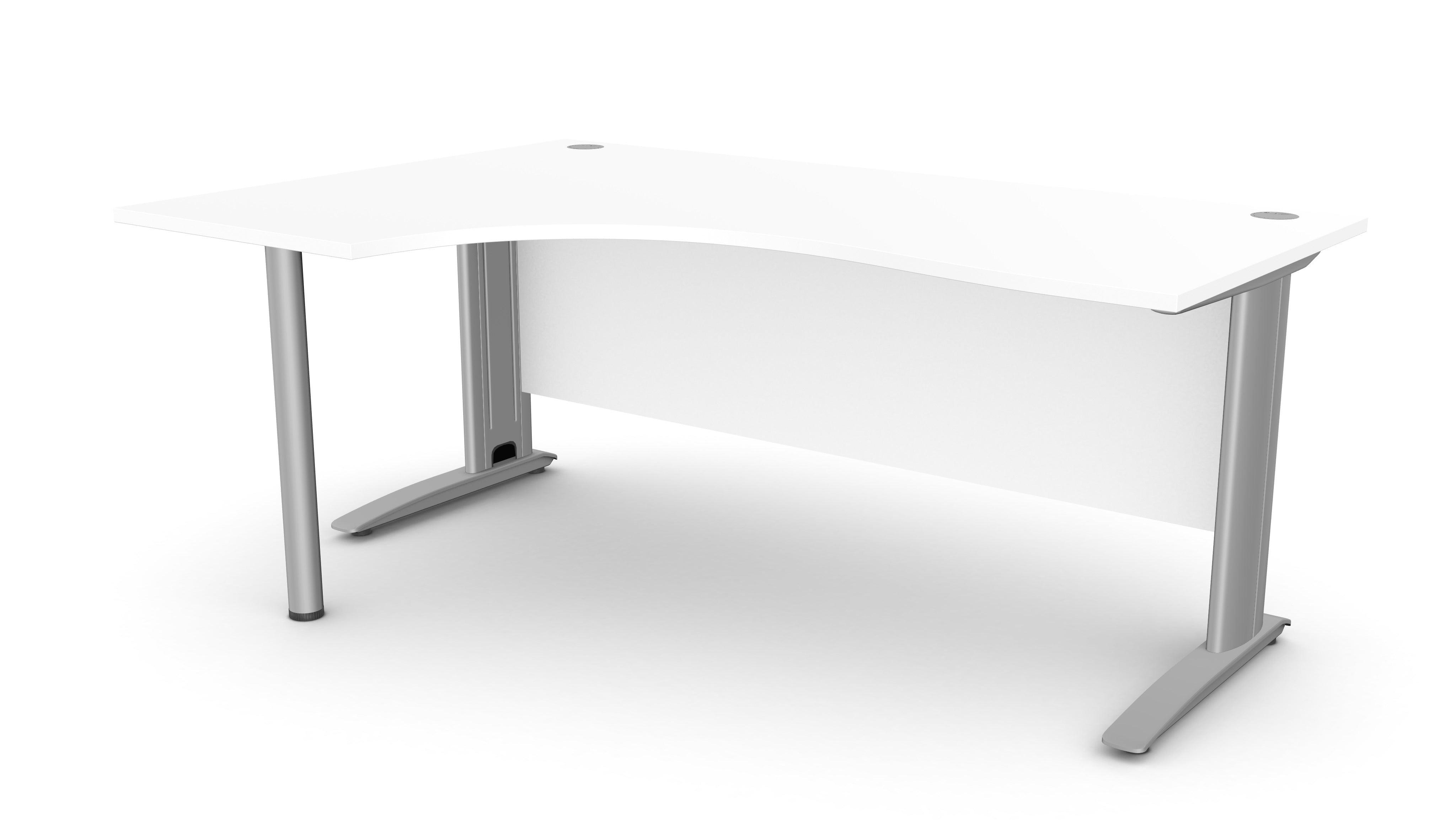 Biroja stūra galds ARETH CORNER, ar nosegpaneli - Ergostock.lv