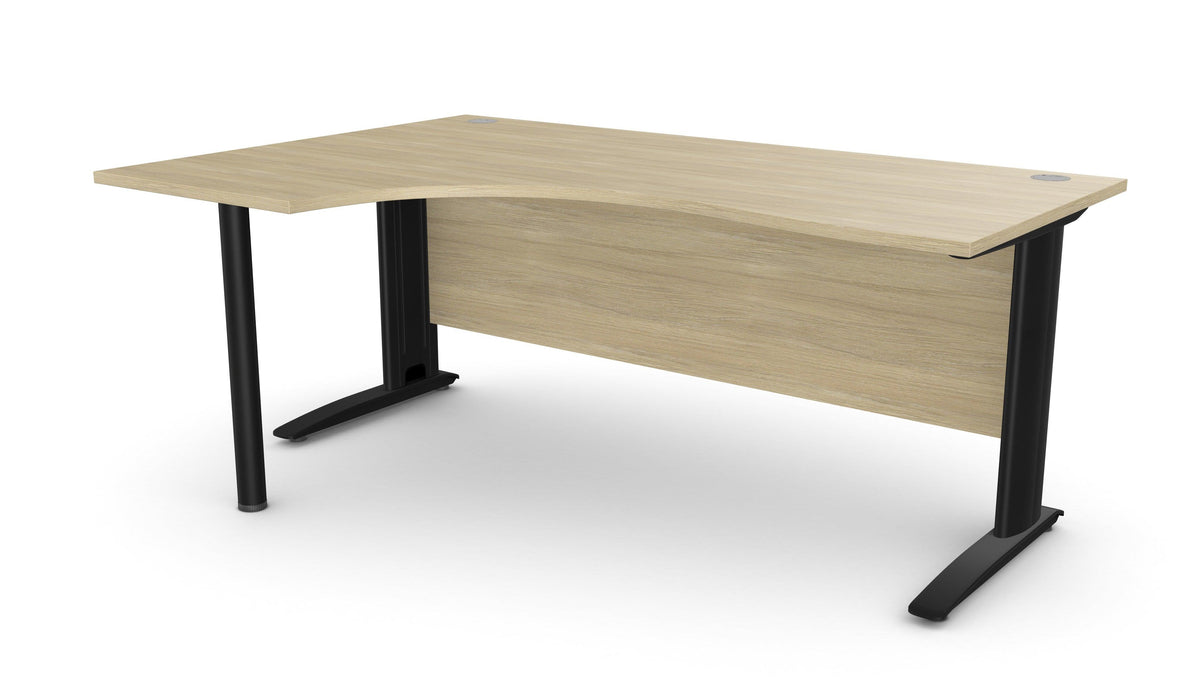 Biroja stūra galds ARETH CORNER, ar nosegpaneli - Ergostock.lv