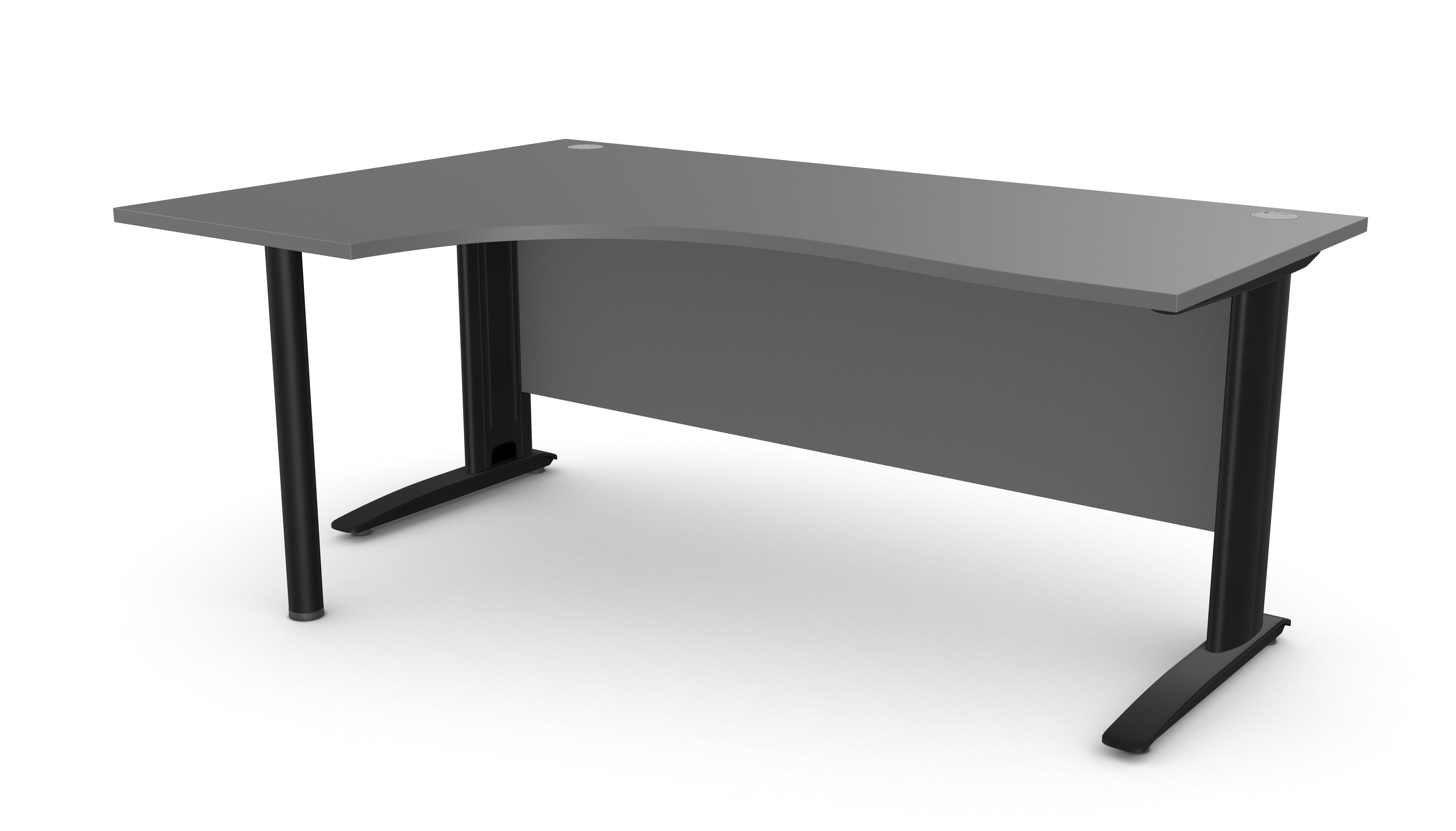 Biroja stūra galds ARETH CORNER, ar nosegpaneli - Ergostock.lv