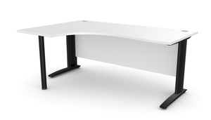 Biroja stūra galds ARETH CORNER, ar nosegpaneli - Ergostock.lv