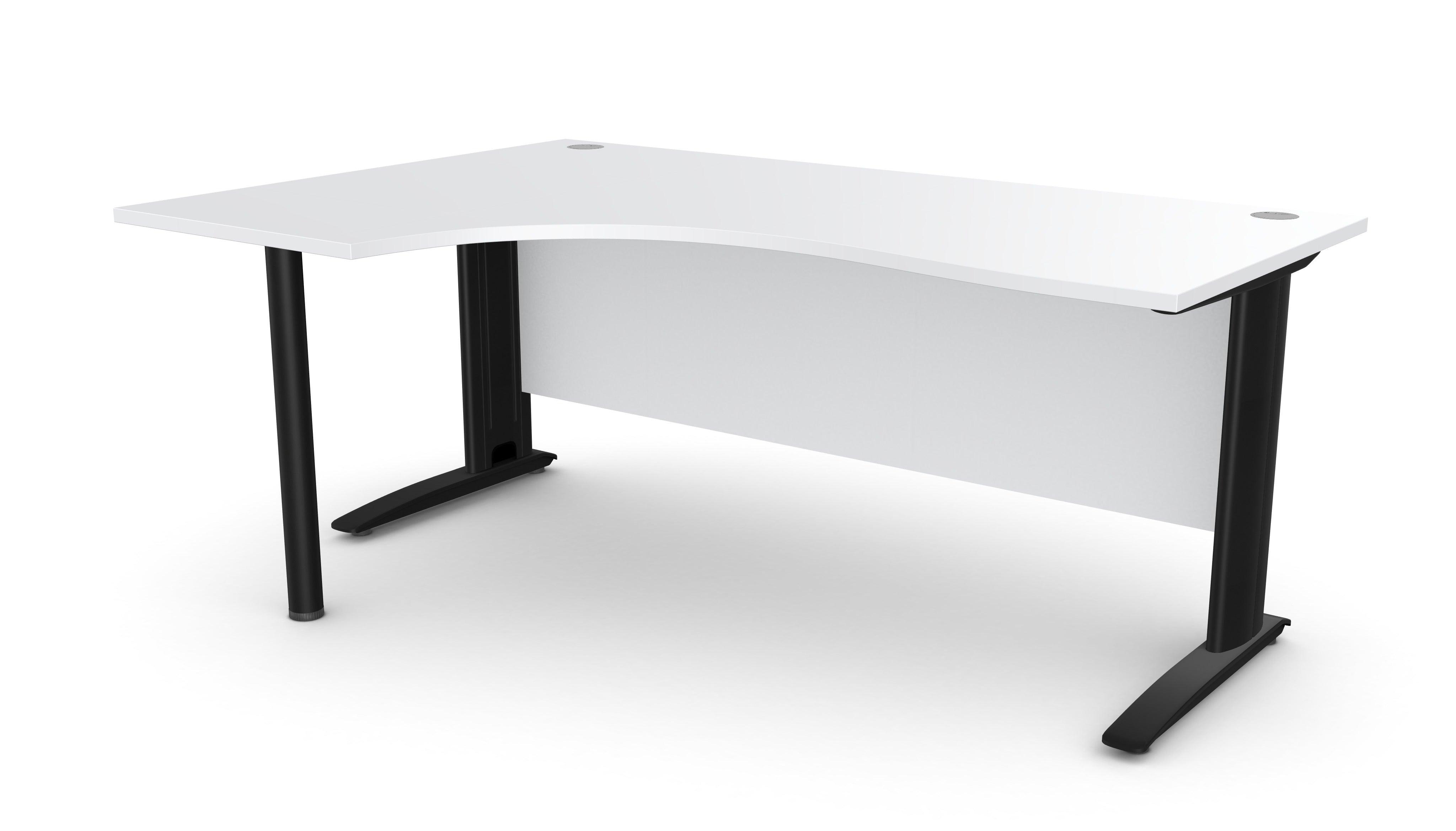 Biroja stūra galds ARETH CORNER, ar nosegpaneli - Ergostock.lv