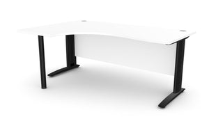 Biroja stūra galds ARETH CORNER, ar nosegpaneli - Ergostock.lv