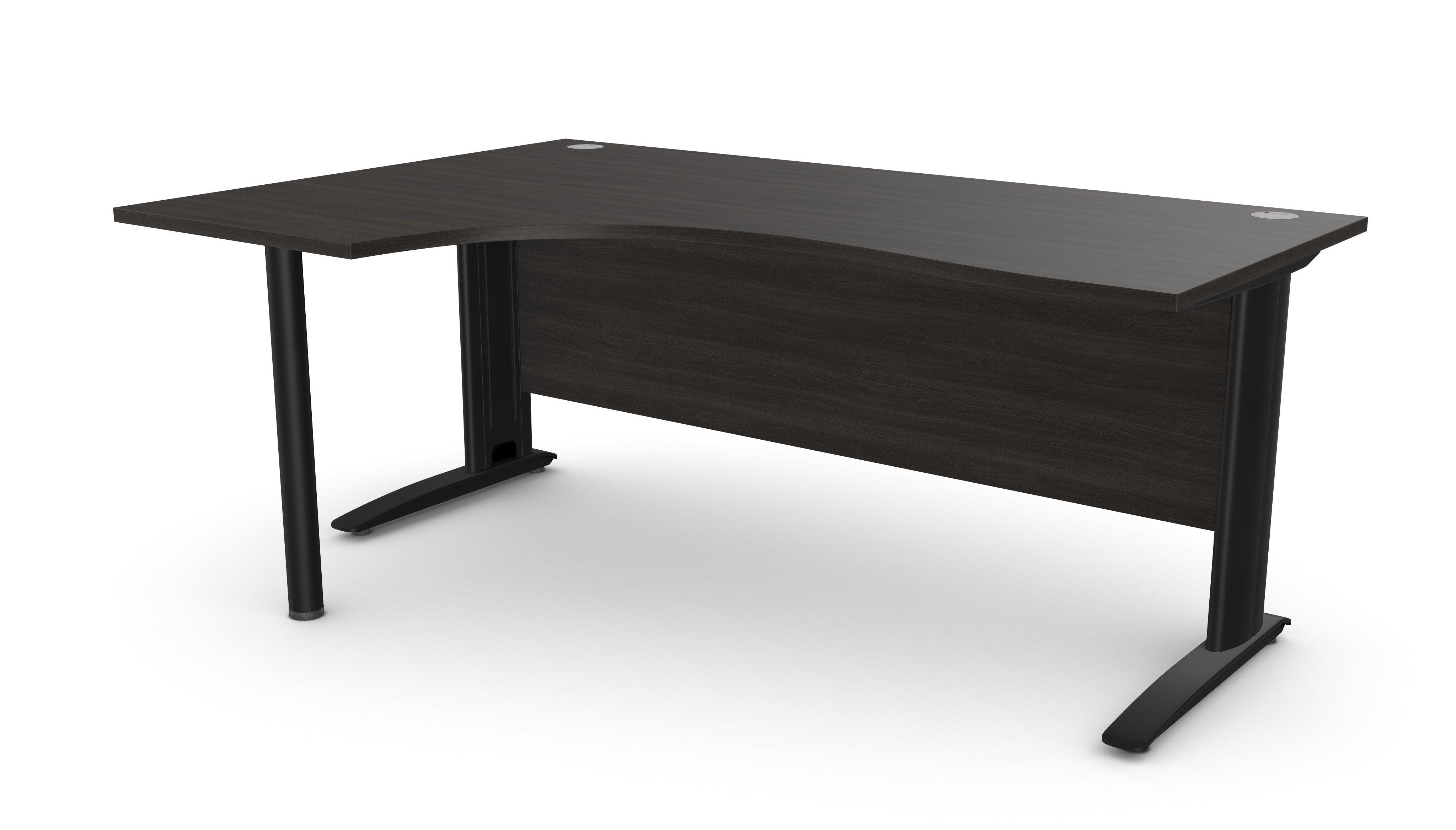 Biroja stūra galds ARETH CORNER, ar nosegpaneli - Ergostock.lv