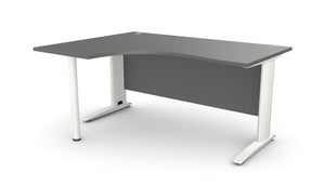 Biroja stūra galds ARETH CORNER, ar nosegpaneli - Ergostock.lv