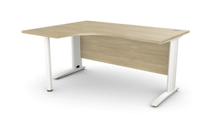 Biroja stūra galds ARETH CORNER, ar nosegpaneli-Ergostock