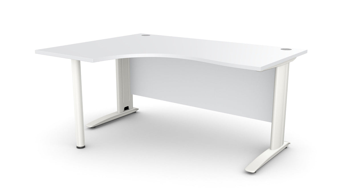 Biroja stūra galds ARETH CORNER, ar nosegpaneli-Ergostock