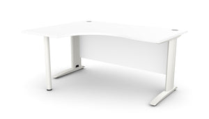 Biroja stūra galds ARETH CORNER, ar nosegpaneli-Ergostock