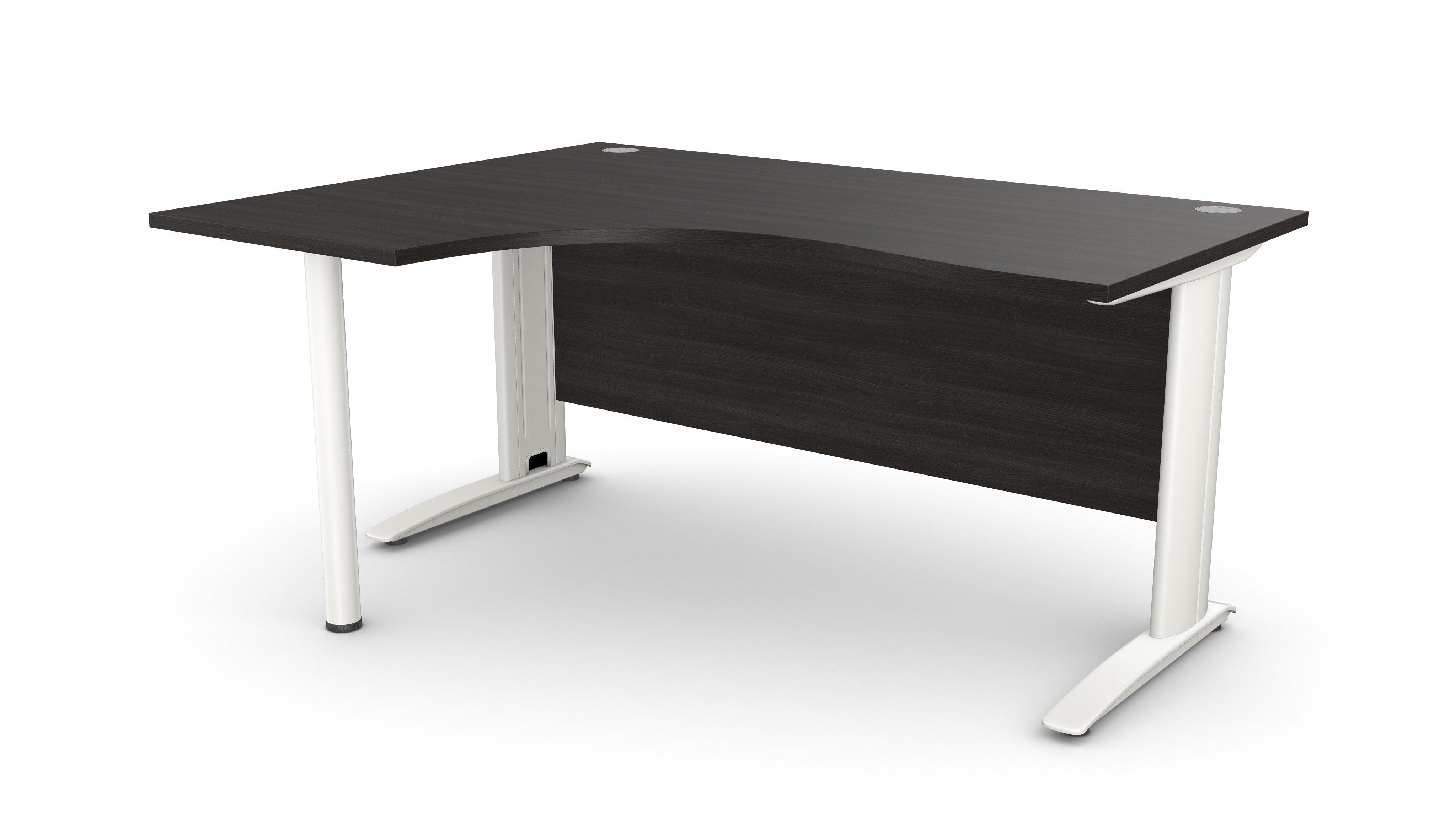 Biroja stūra galds ARETH CORNER, ar nosegpaneli-Ergostock