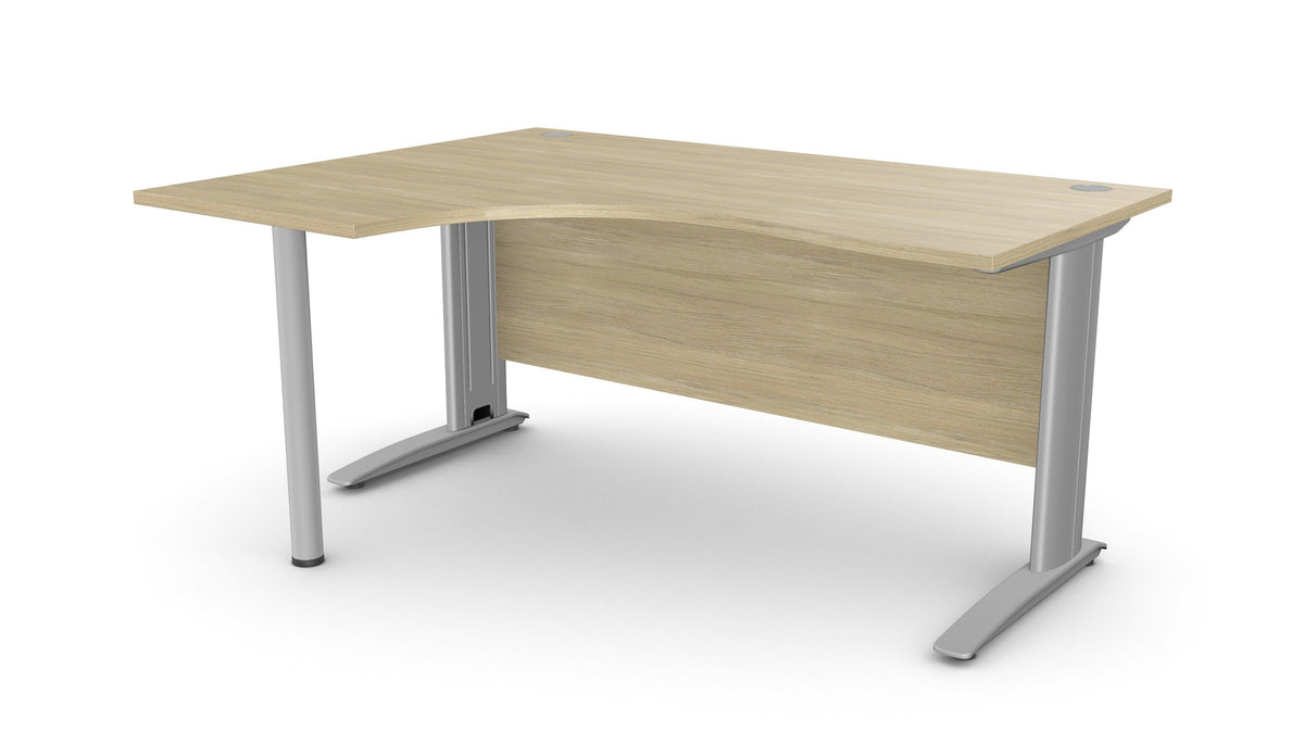 Biroja stūra galds ARETH CORNER, ar nosegpaneli-Ergostock