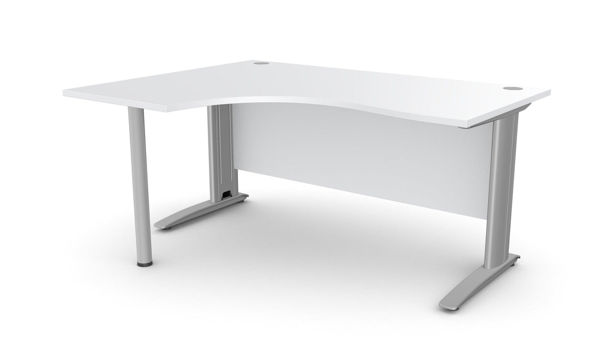 Biroja stūra galds ARETH CORNER, ar nosegpaneli-Ergostock