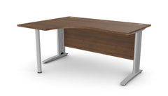 Biroja stūra galds ARETH CORNER, ar nosegpaneli-Ergostock