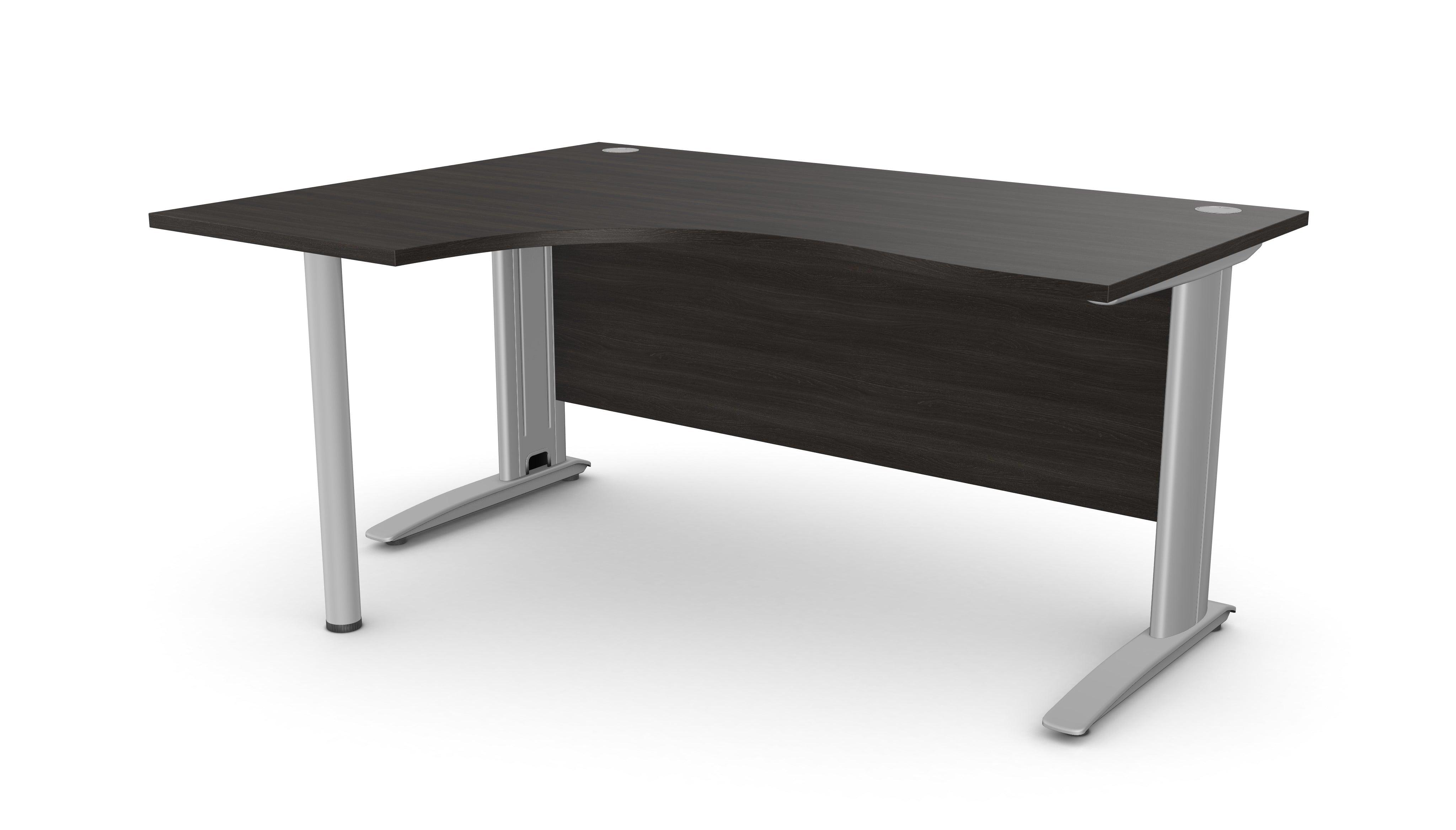 Biroja stūra galds ARETH CORNER, ar nosegpaneli-Ergostock