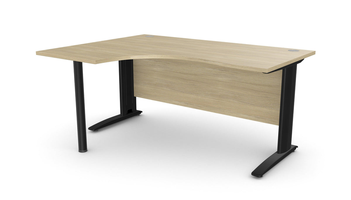 Biroja stūra galds ARETH CORNER, ar nosegpaneli-Ergostock