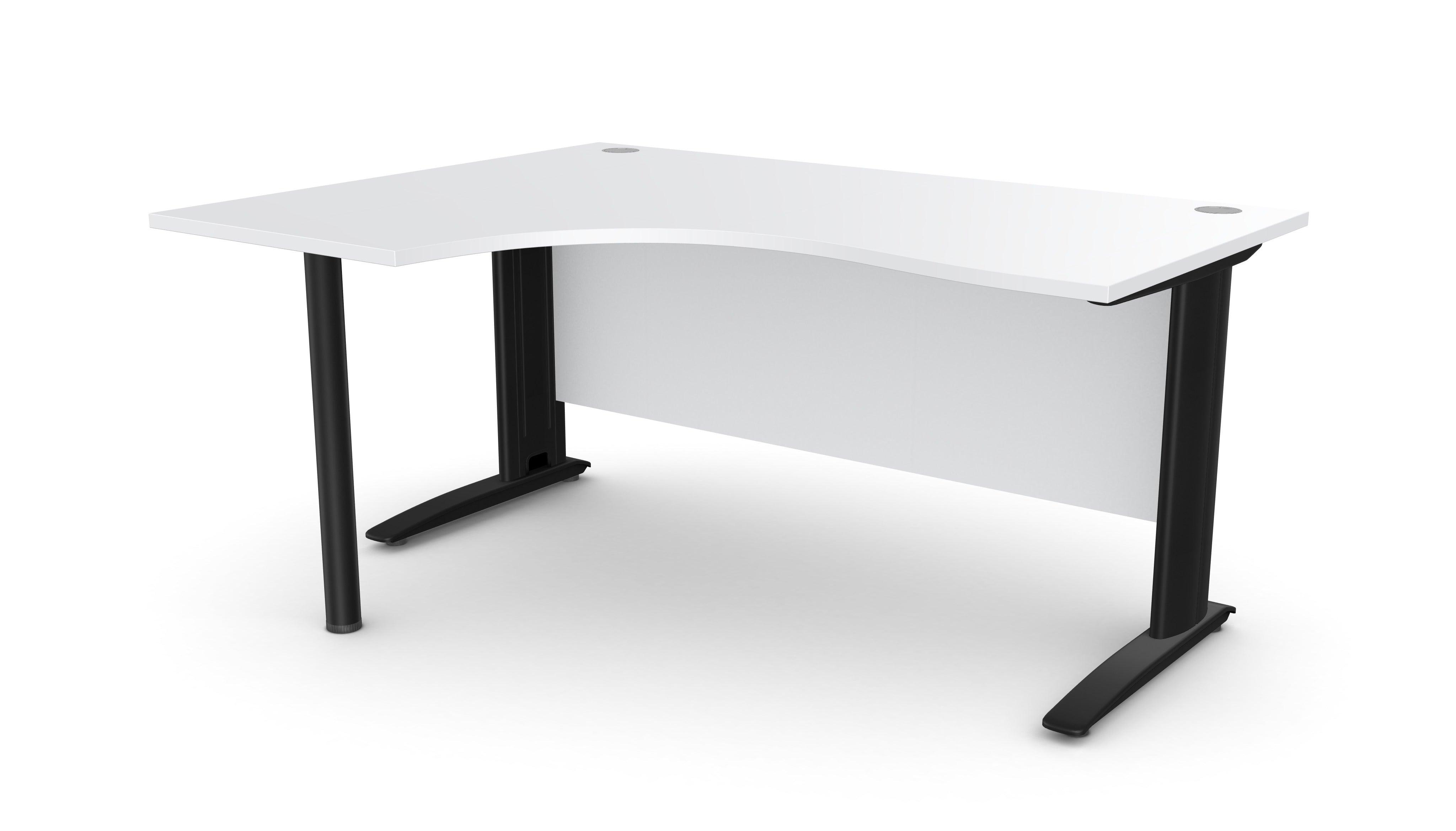 Biroja stūra galds ARETH CORNER, ar nosegpaneli-Ergostock