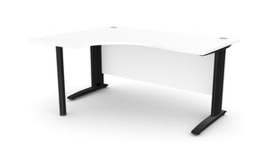 Biroja stūra galds ARETH CORNER, ar nosegpaneli-Ergostock