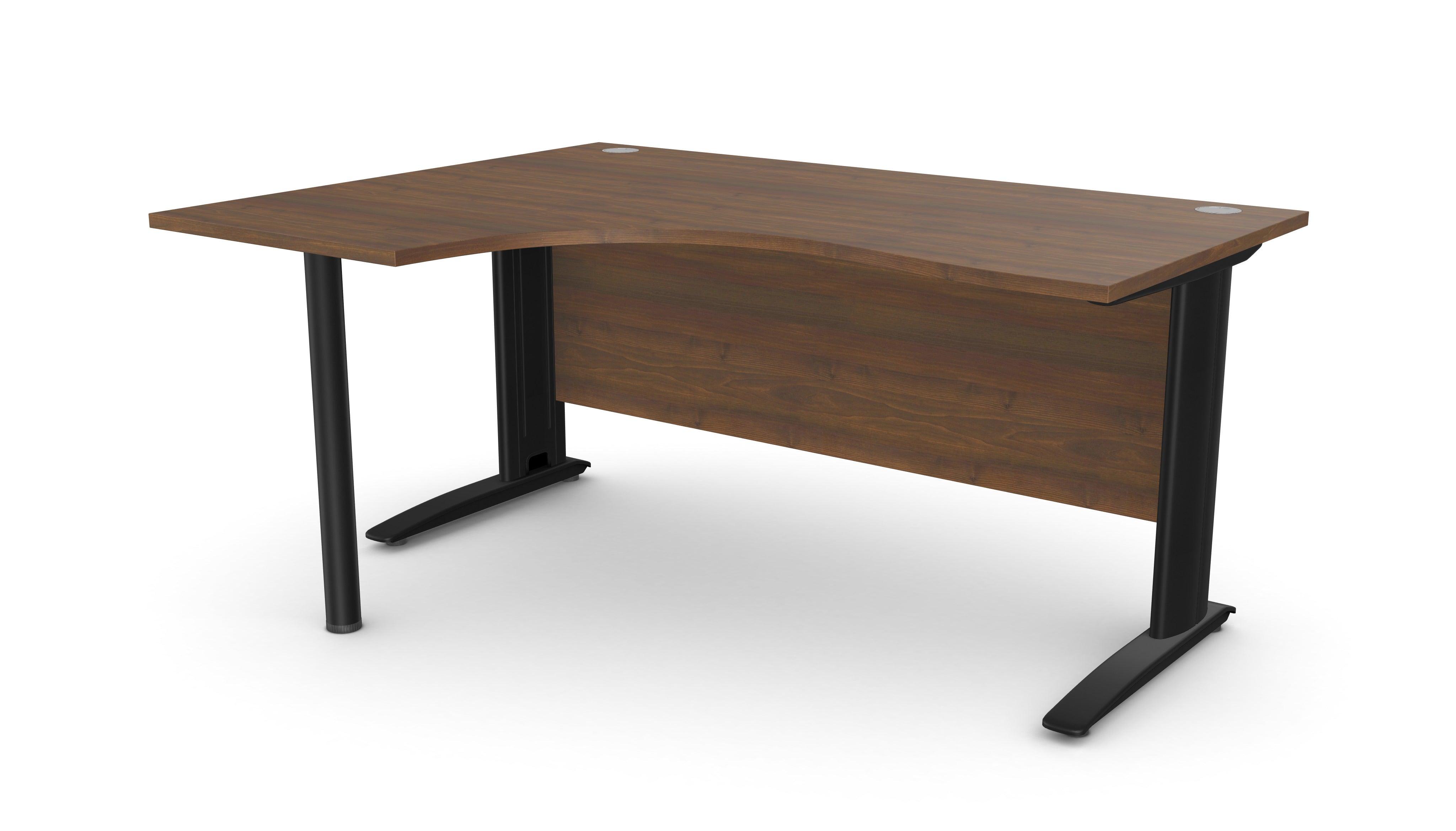 Biroja stūra galds ARETH CORNER, ar nosegpaneli-Ergostock