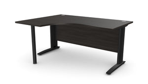 Biroja stūra galds ARETH CORNER, ar nosegpaneli-Ergostock