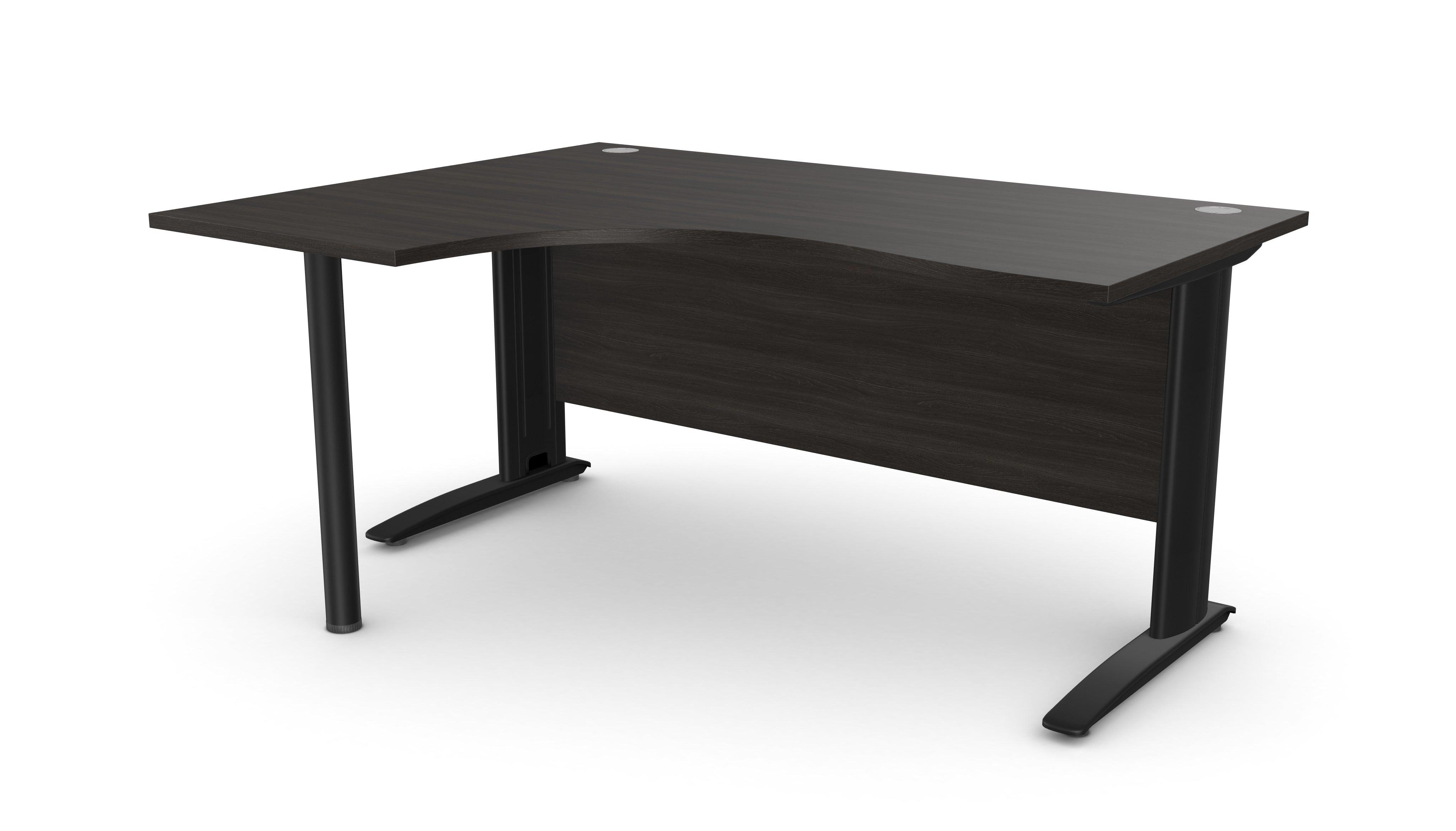 Biroja stūra galds ARETH CORNER, ar nosegpaneli-Ergostock