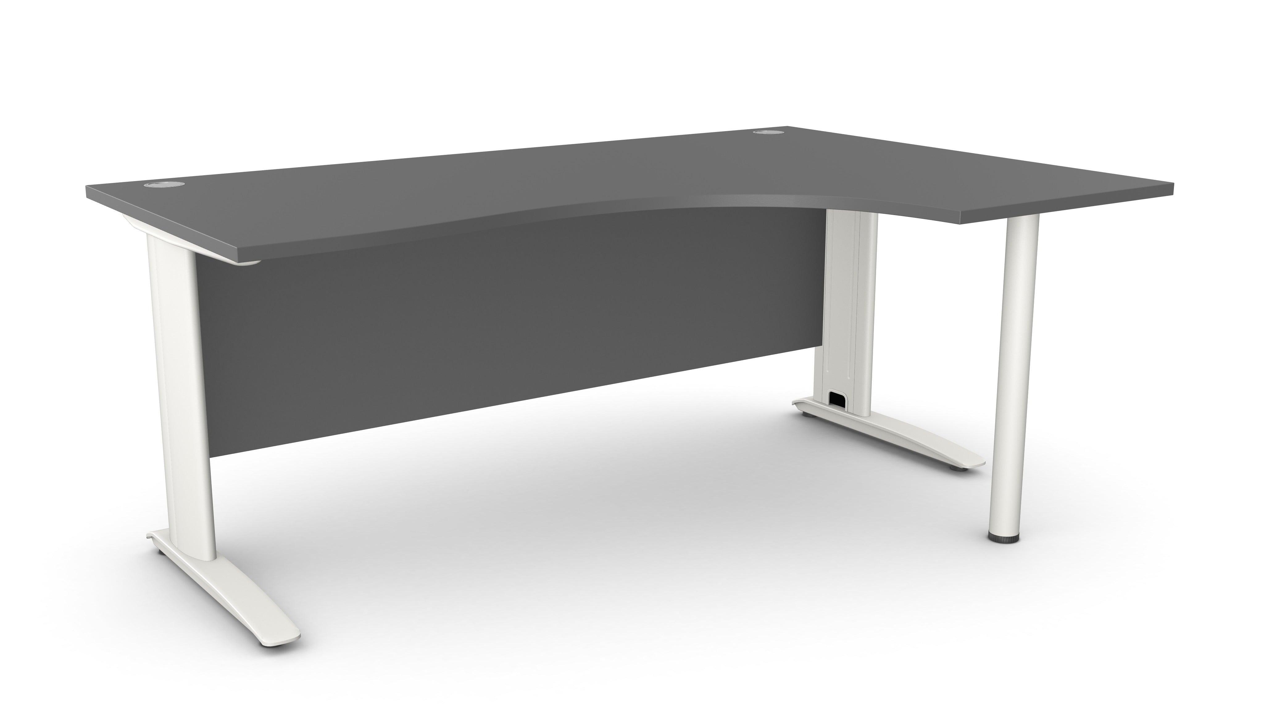 Biroja stūra galds ARETH CORNER, ar nosegpaneli-Ergostock