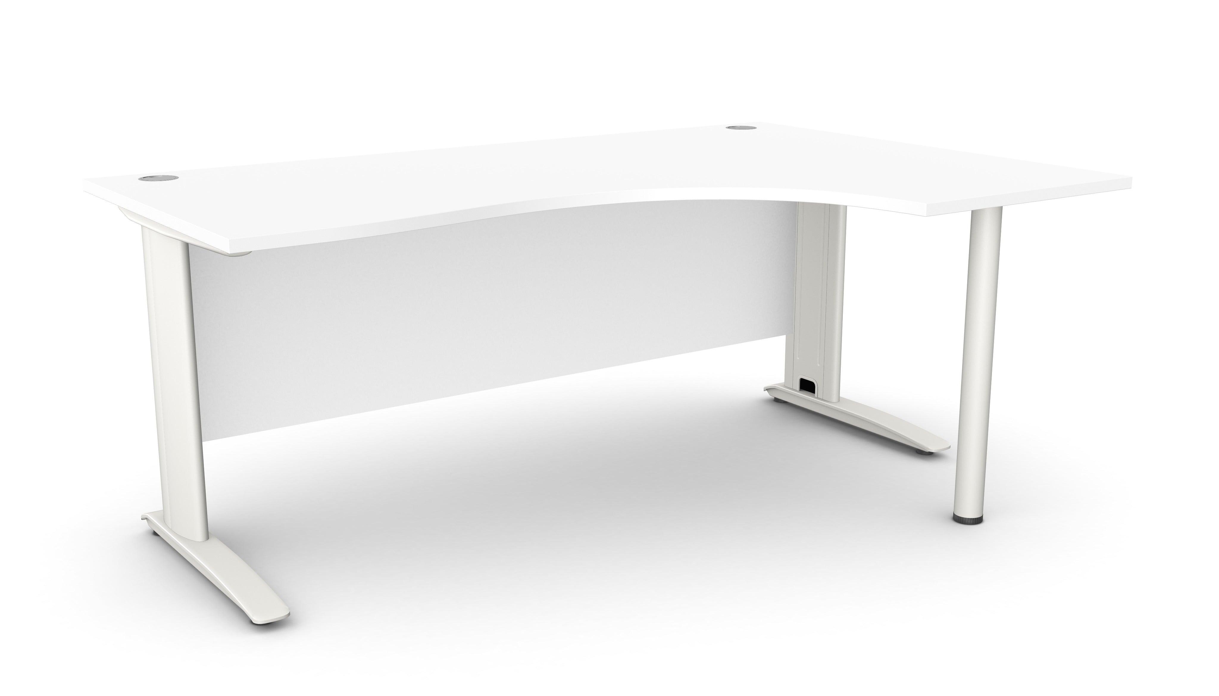 Biroja stūra galds ARETH CORNER, ar nosegpaneli-Ergostock