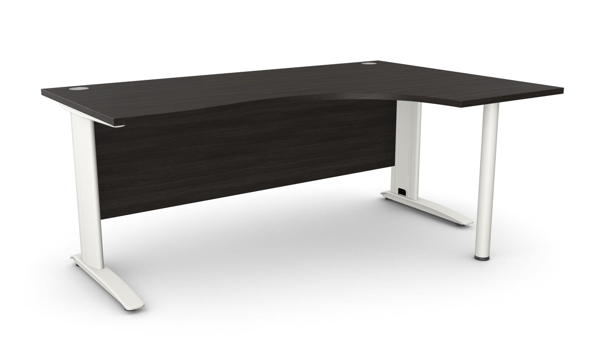 Biroja stūra galds ARETH CORNER, ar nosegpaneli-Ergostock
