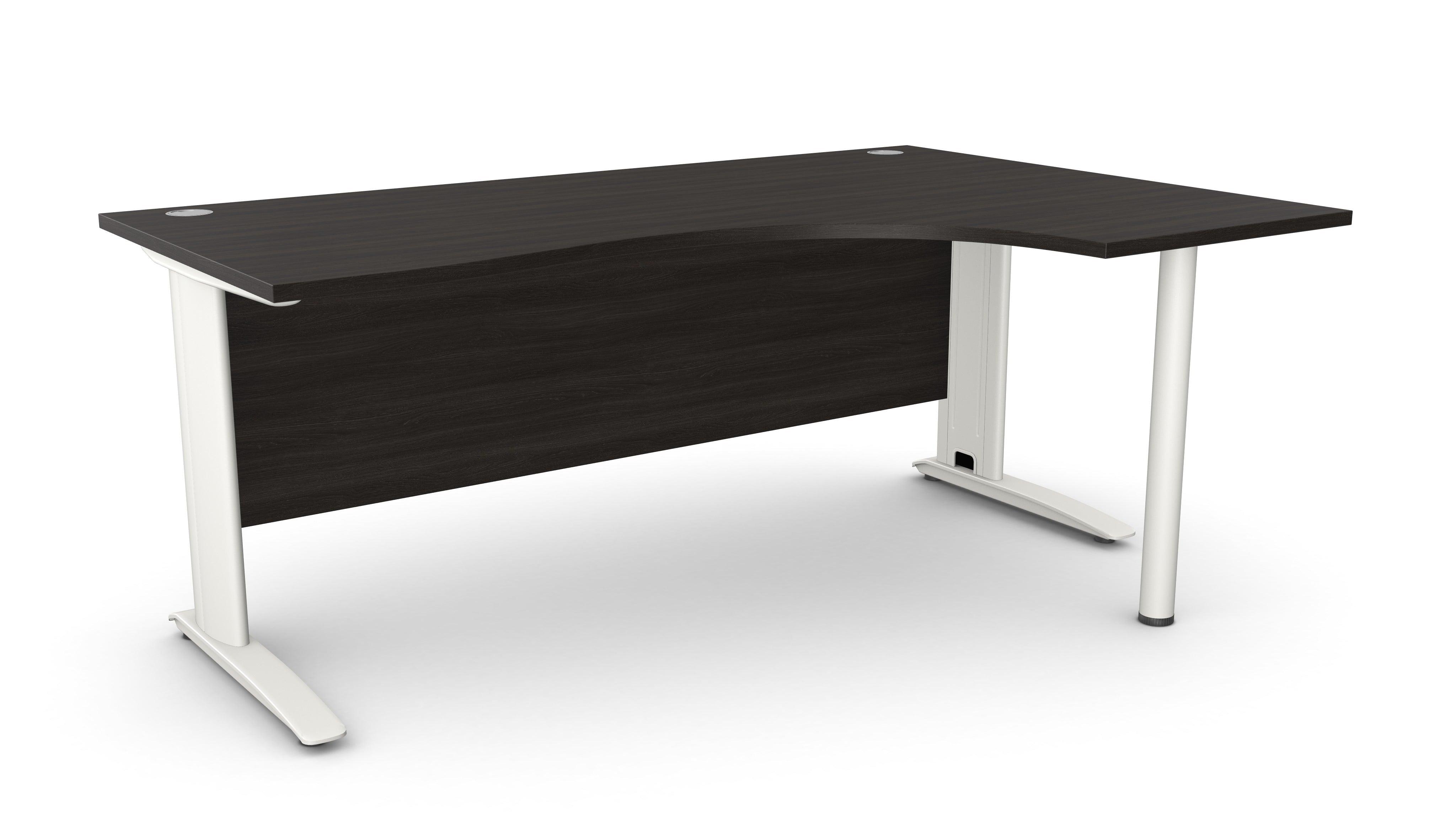 Biroja stūra galds ARETH CORNER, ar nosegpaneli-Ergostock