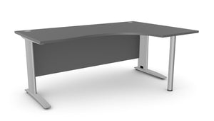 Biroja stūra galds ARETH CORNER, ar nosegpaneli-Ergostock