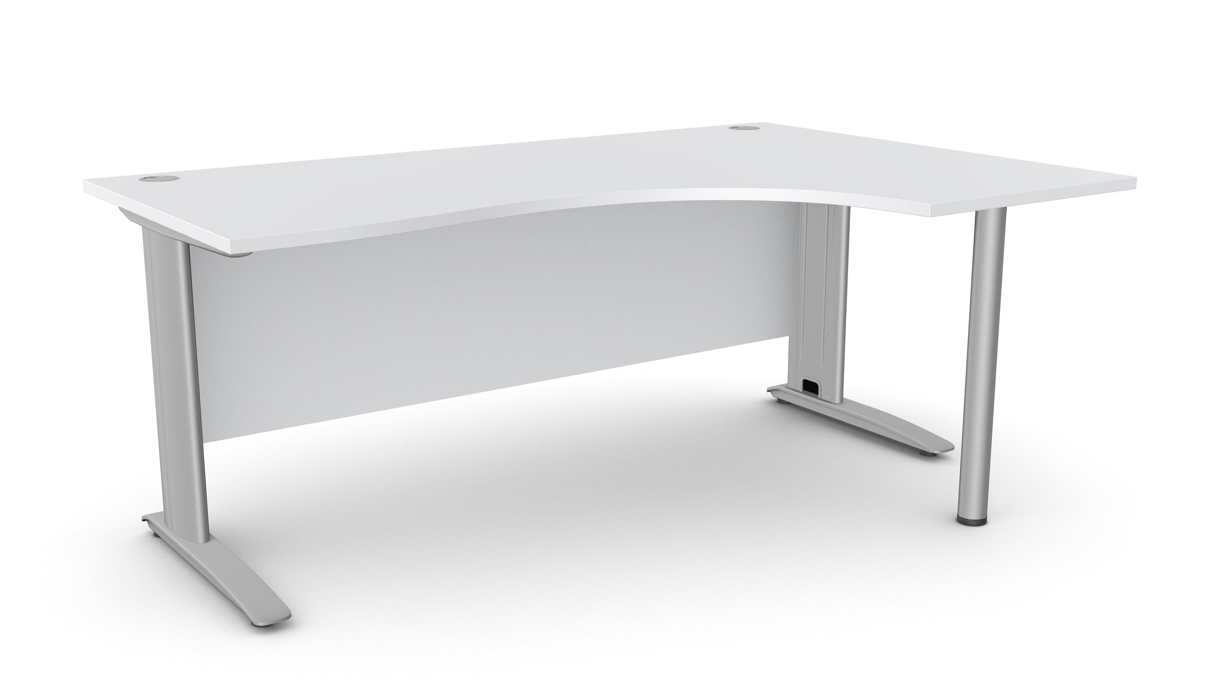 Biroja stūra galds ARETH CORNER, ar nosegpaneli-Ergostock