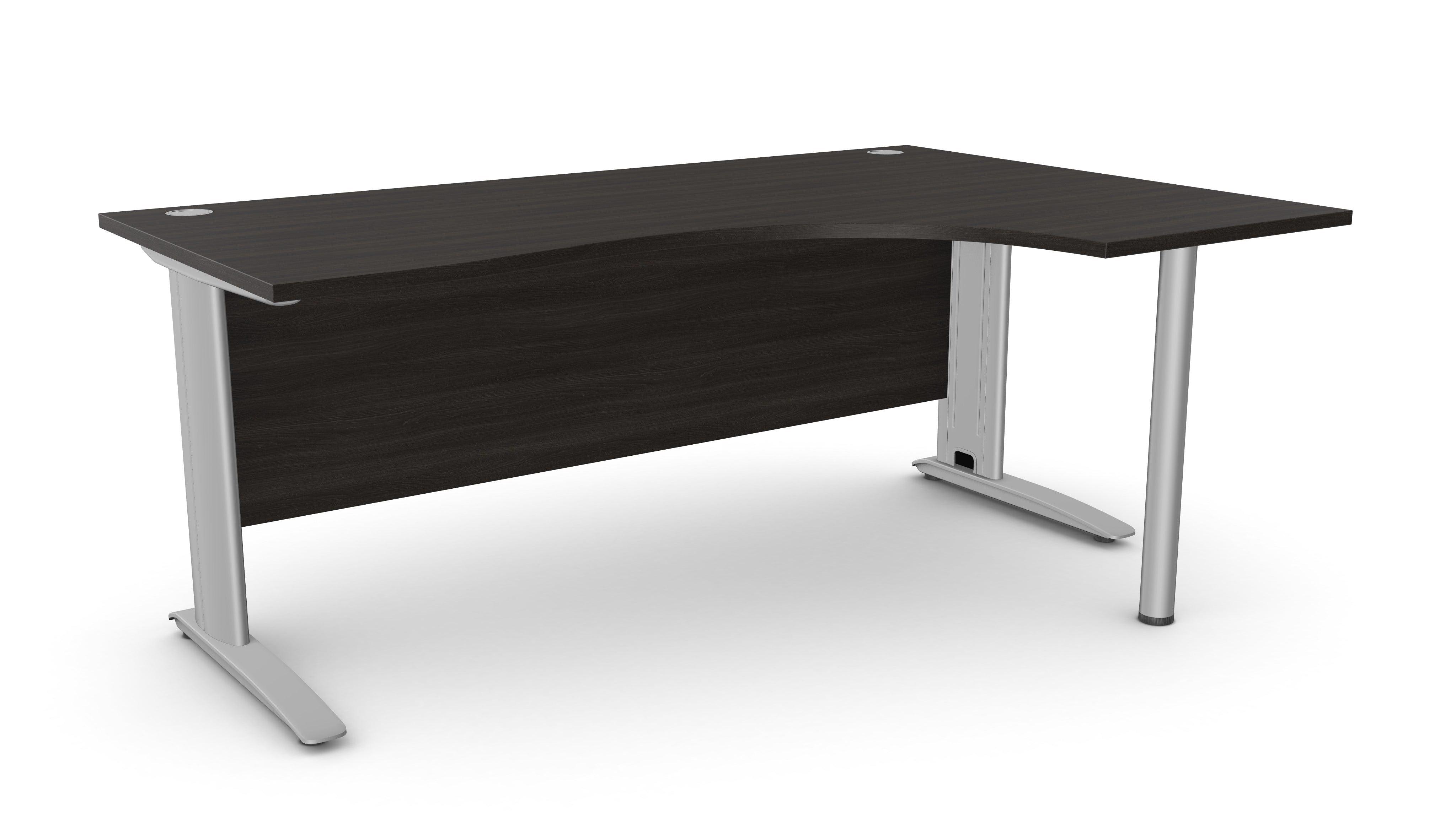 Biroja stūra galds ARETH CORNER, ar nosegpaneli-Ergostock