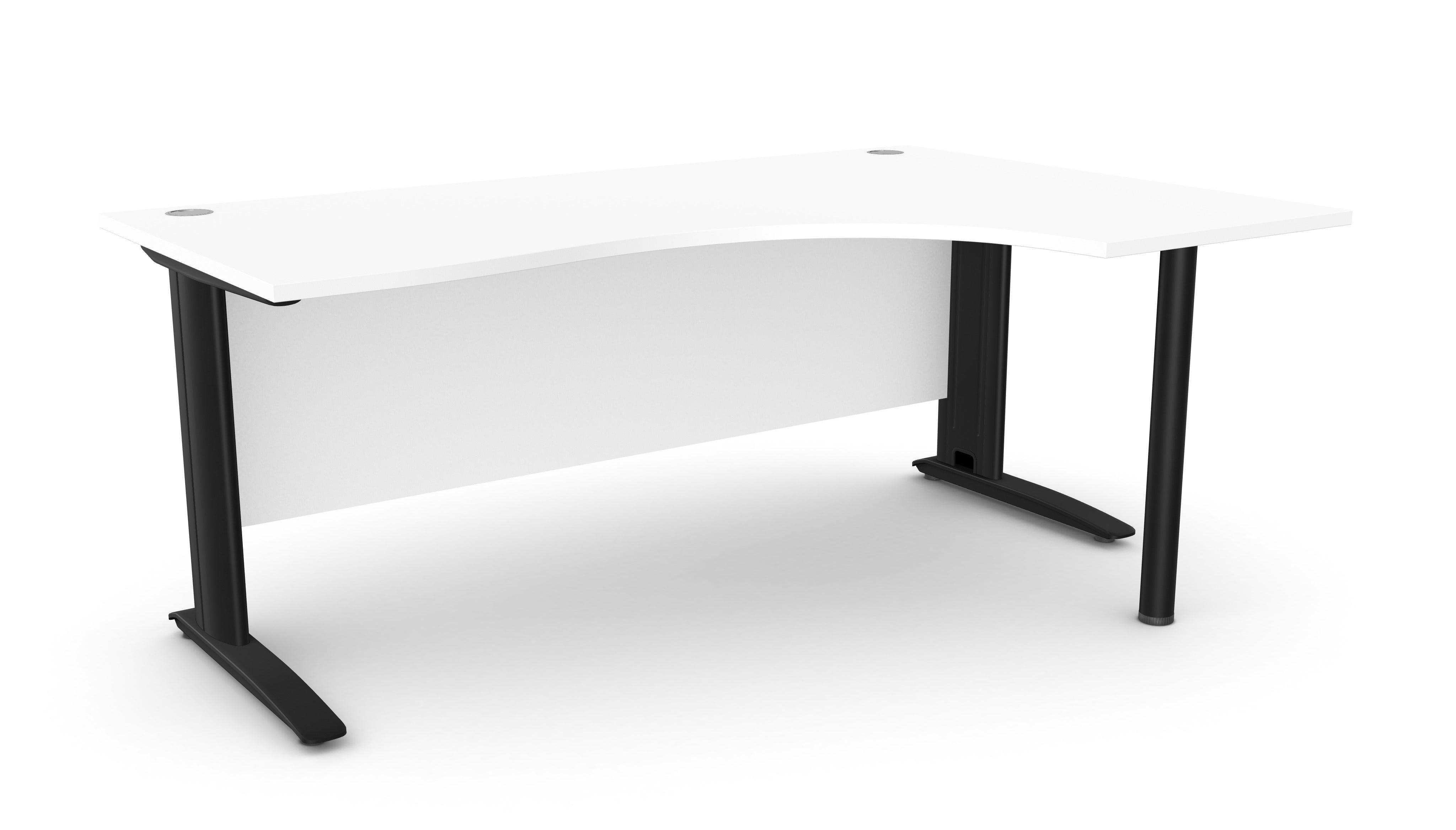 Biroja stūra galds ARETH CORNER, ar nosegpaneli-Ergostock