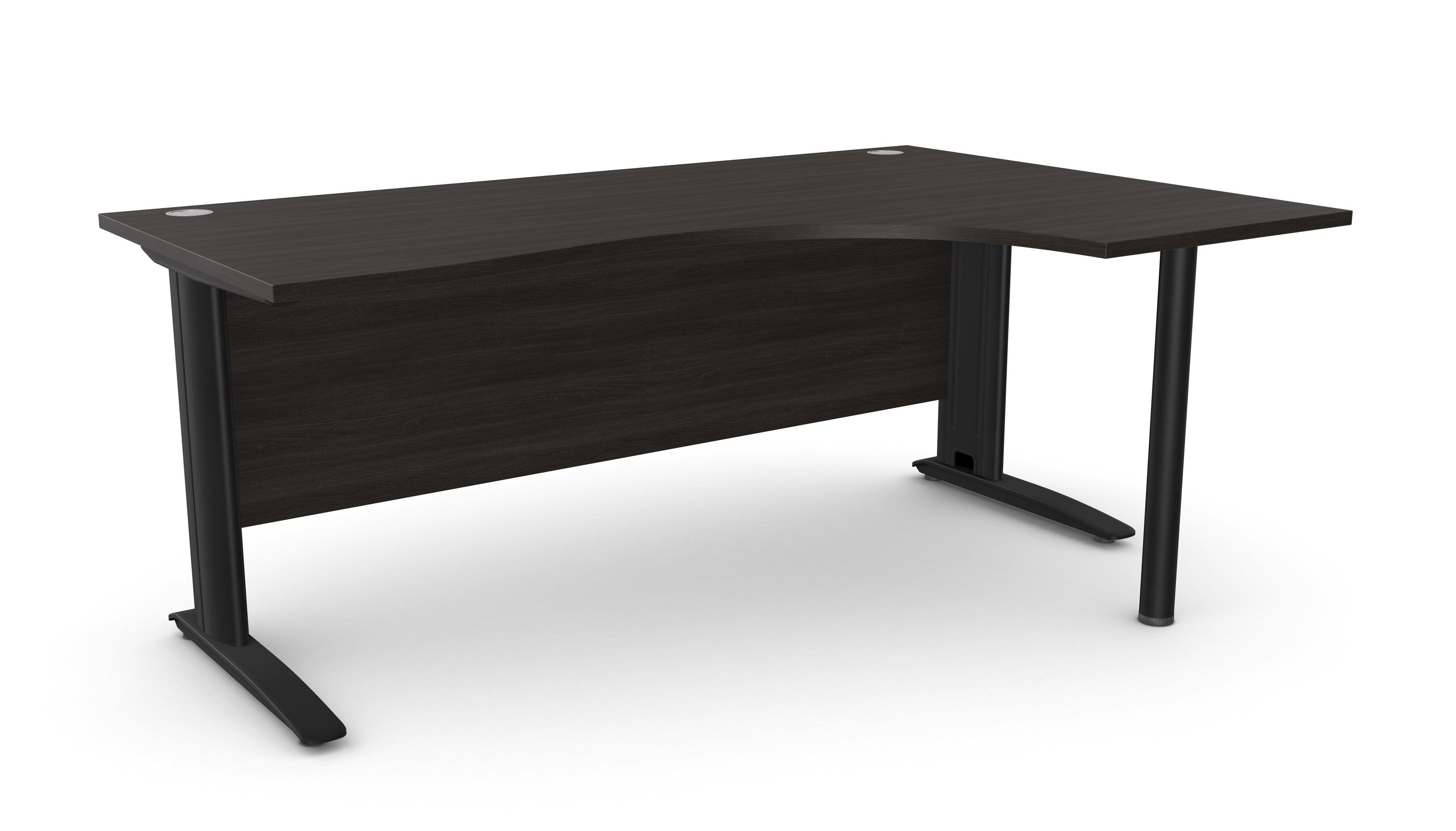 Biroja stūra galds ARETH CORNER, ar nosegpaneli-Ergostock