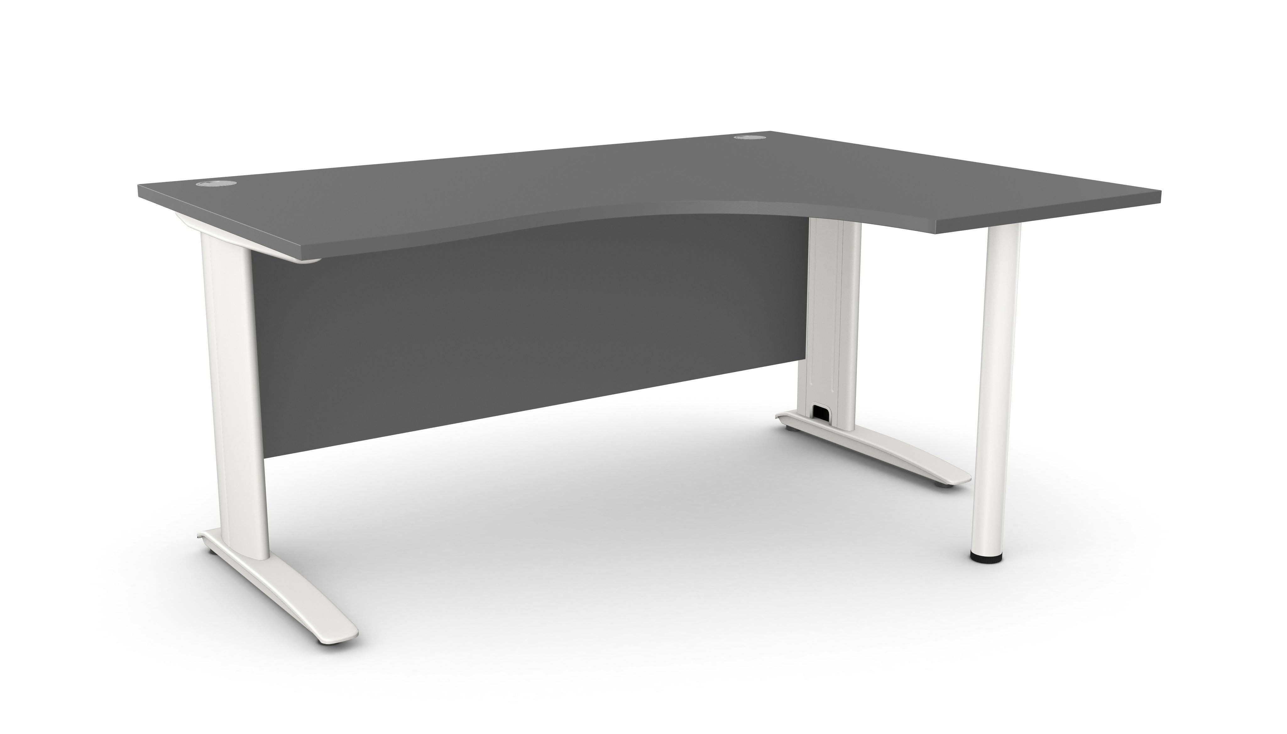 Biroja stūra galds ARETH CORNER, ar nosegpaneli-Ergostock