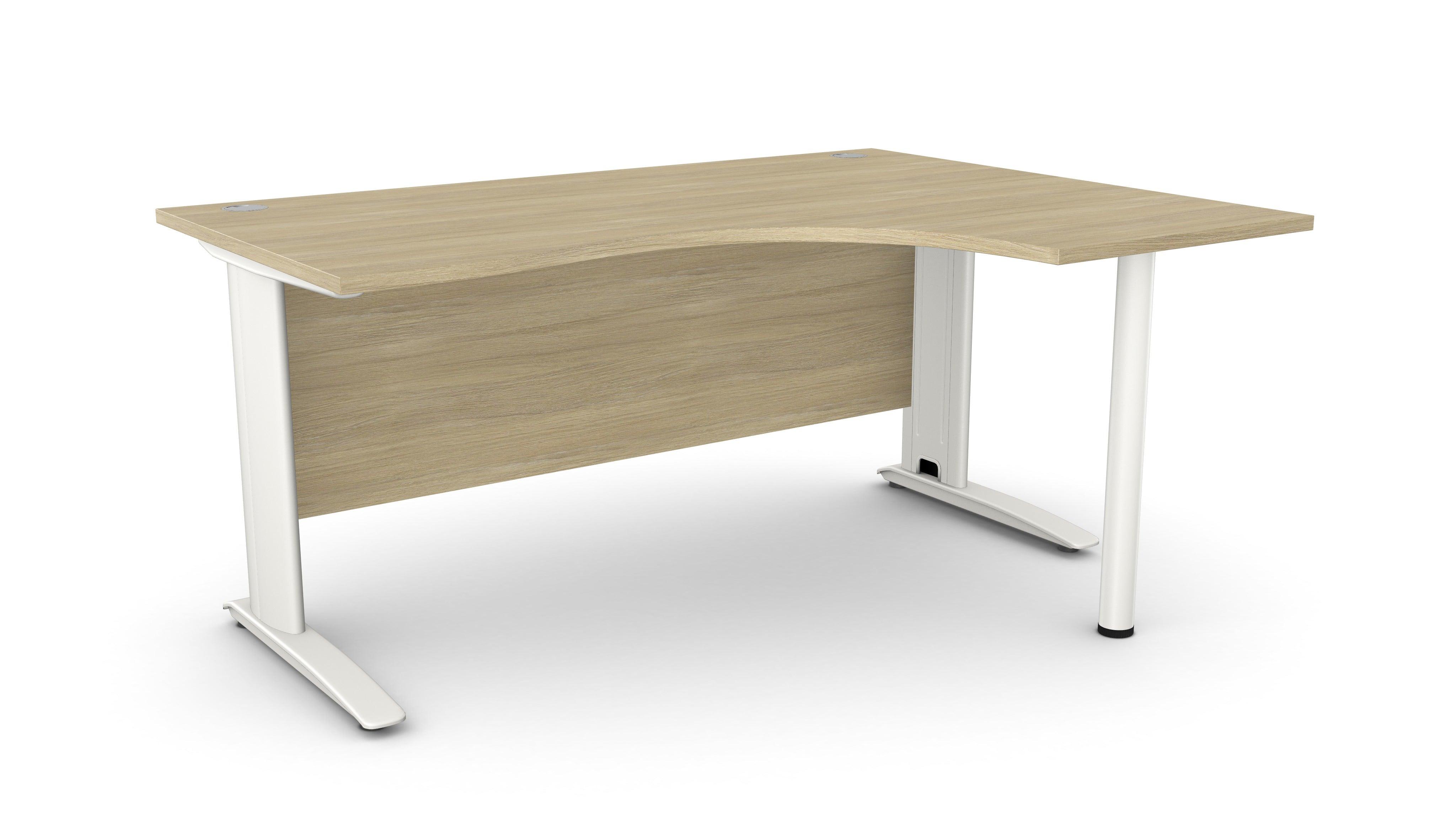 Biroja stūra galds ARETH CORNER, ar nosegpaneli-Ergostock