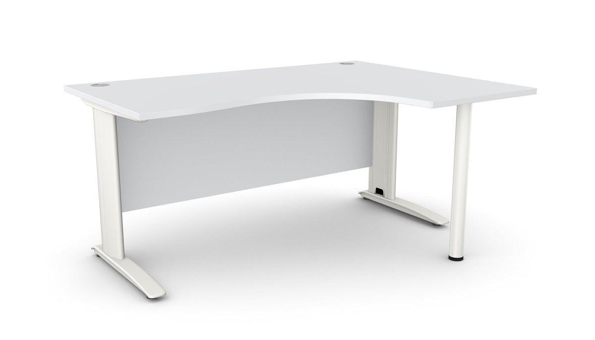 Biroja stūra galds ARETH CORNER, ar nosegpaneli-Ergostock