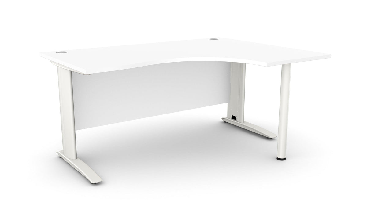 Biroja stūra galds ARETH CORNER, ar nosegpaneli-Ergostock