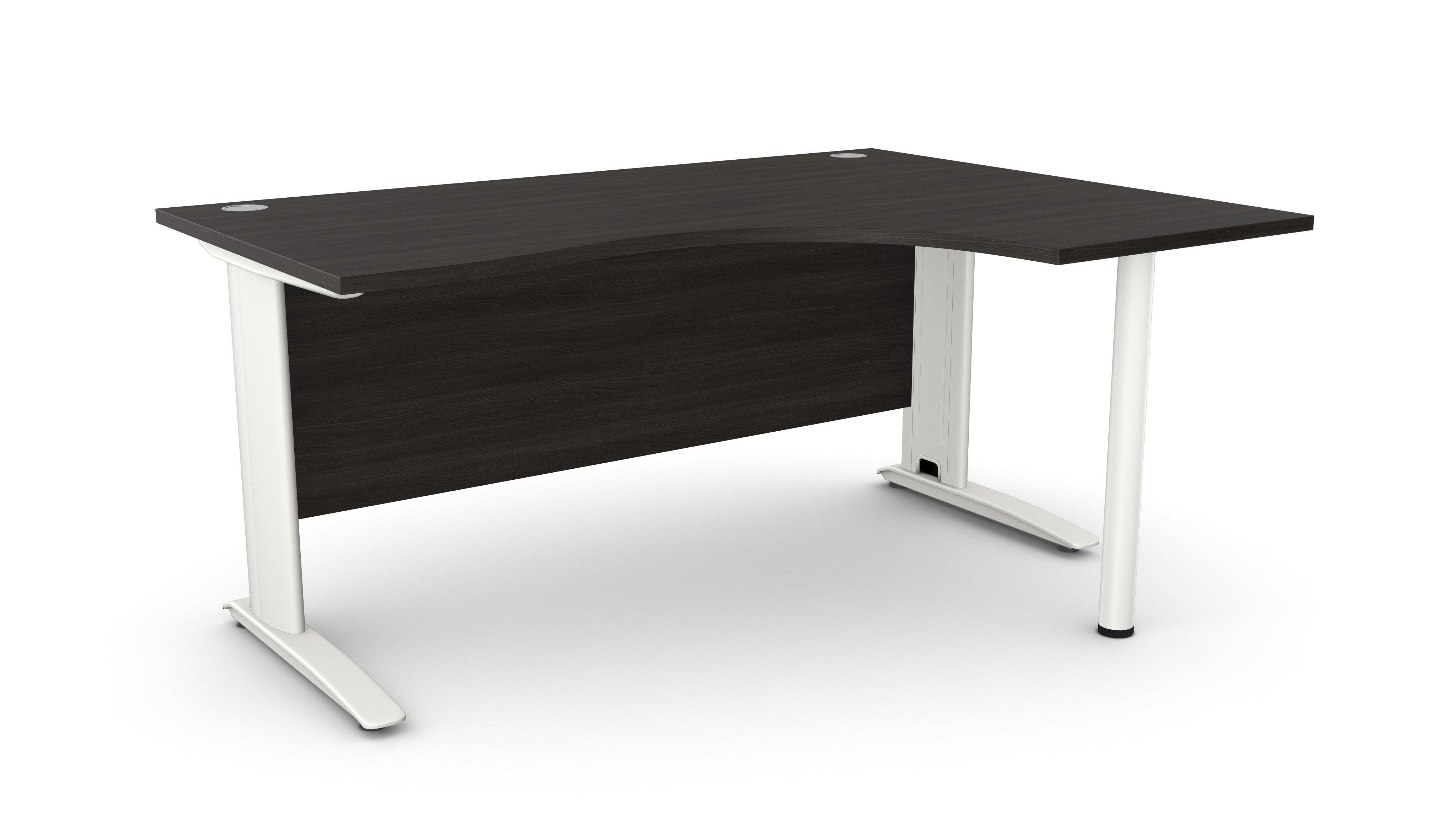 Biroja stūra galds ARETH CORNER, ar nosegpaneli-Ergostock