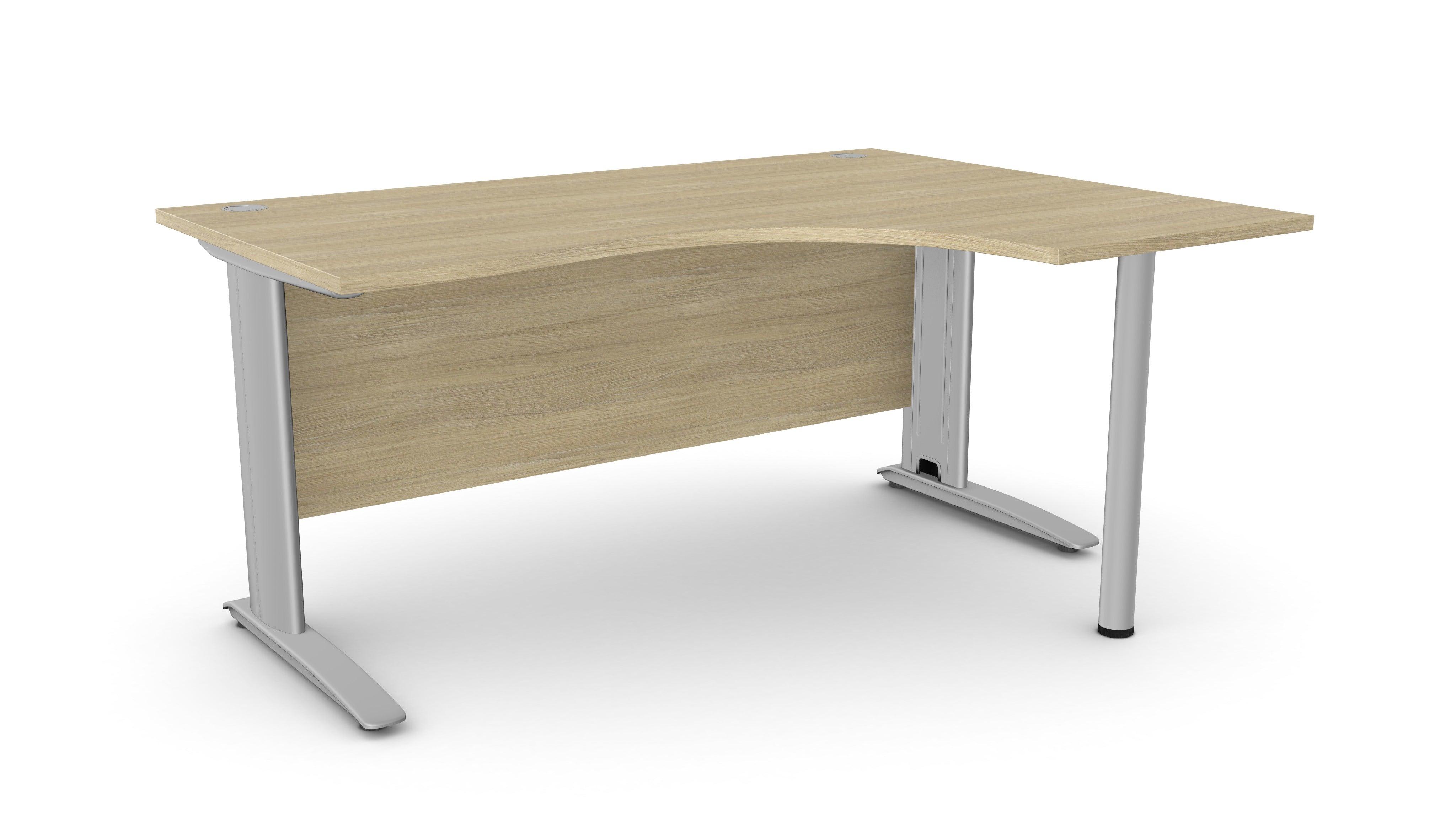 Biroja stūra galds ARETH CORNER, ar nosegpaneli-Ergostock