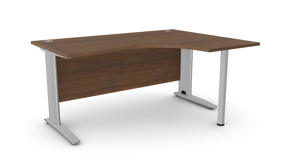 Biroja stūra galds ARETH CORNER, ar nosegpaneli-Ergostock