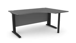 Biroja stūra galds ARETH CORNER, ar nosegpaneli-Ergostock