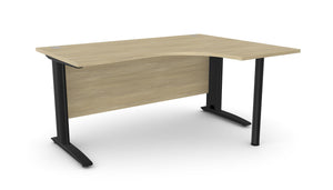 Biroja stūra galds ARETH CORNER, ar nosegpaneli-Ergostock