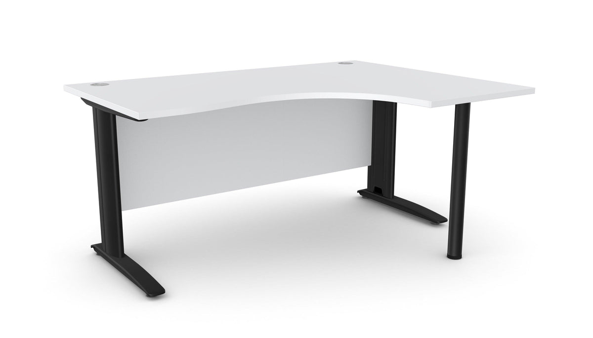 Biroja stūra galds ARETH CORNER, ar nosegpaneli-Ergostock