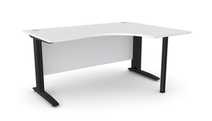 Biroja stūra galds ARETH CORNER, ar nosegpaneli-Ergostock
