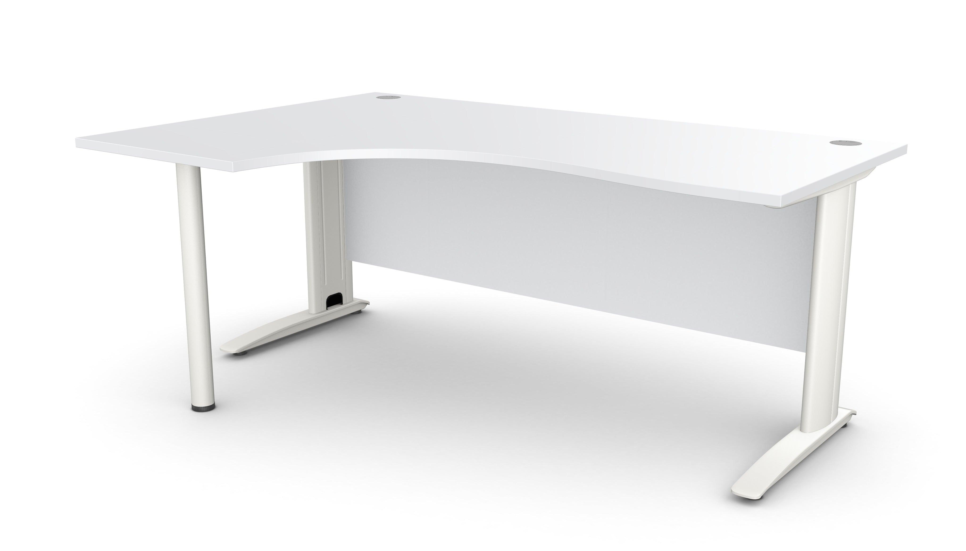 Biroja stūra galds ARETH CORNER, ar nosegpaneli - Ergostock.lv