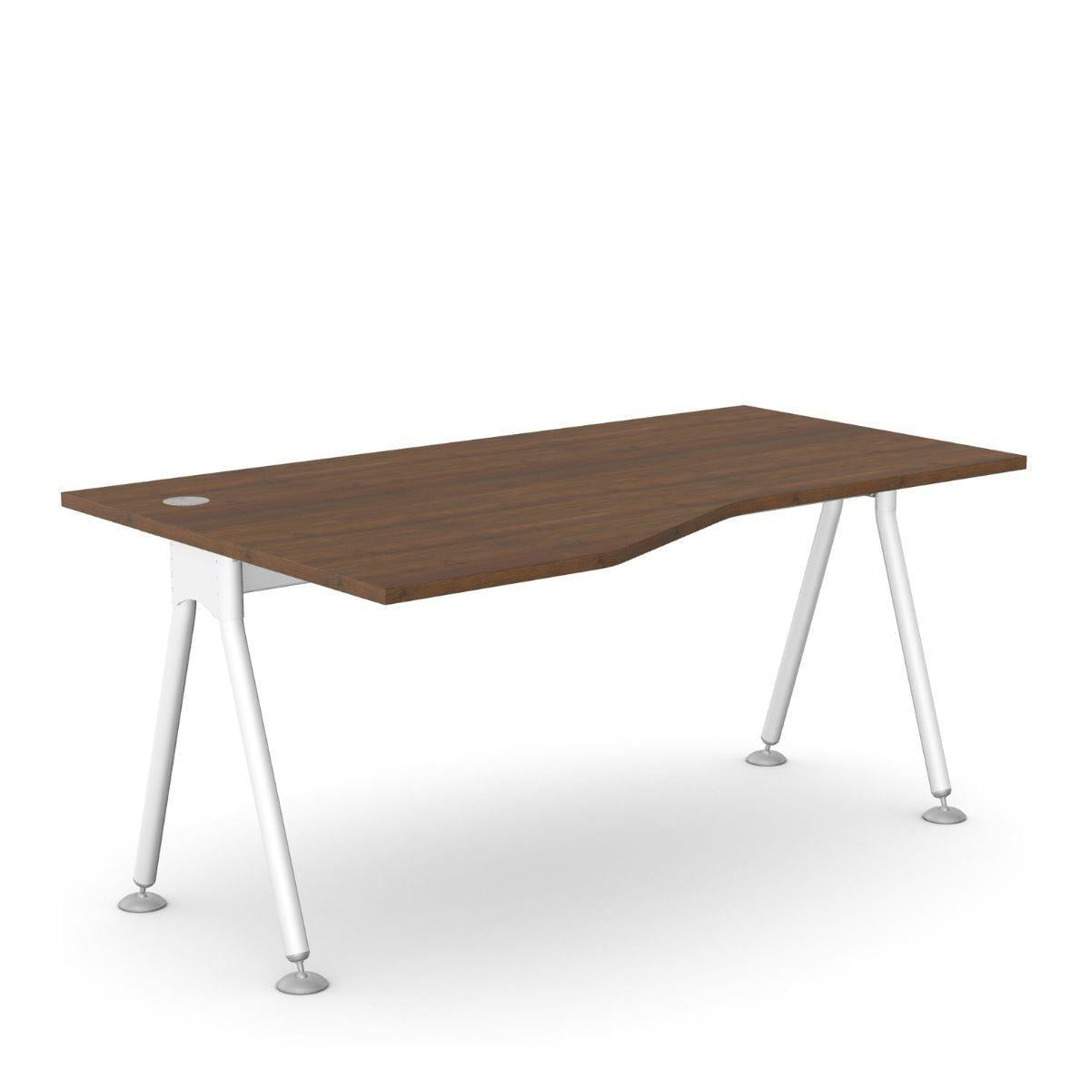 Biroja stūra galds K2 ADVANTAGE, 160 x 100/80 cm, konfigurējams - Ergostock.lv