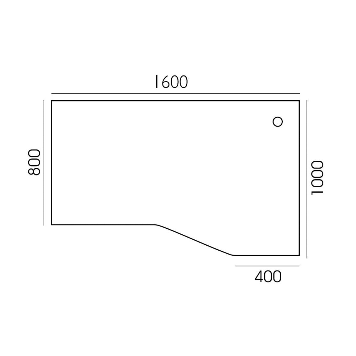 Biroja stūra galds K2 ADVANTAGE, 160 x 100/80 cm, konfigurējams - Ergostock.lv